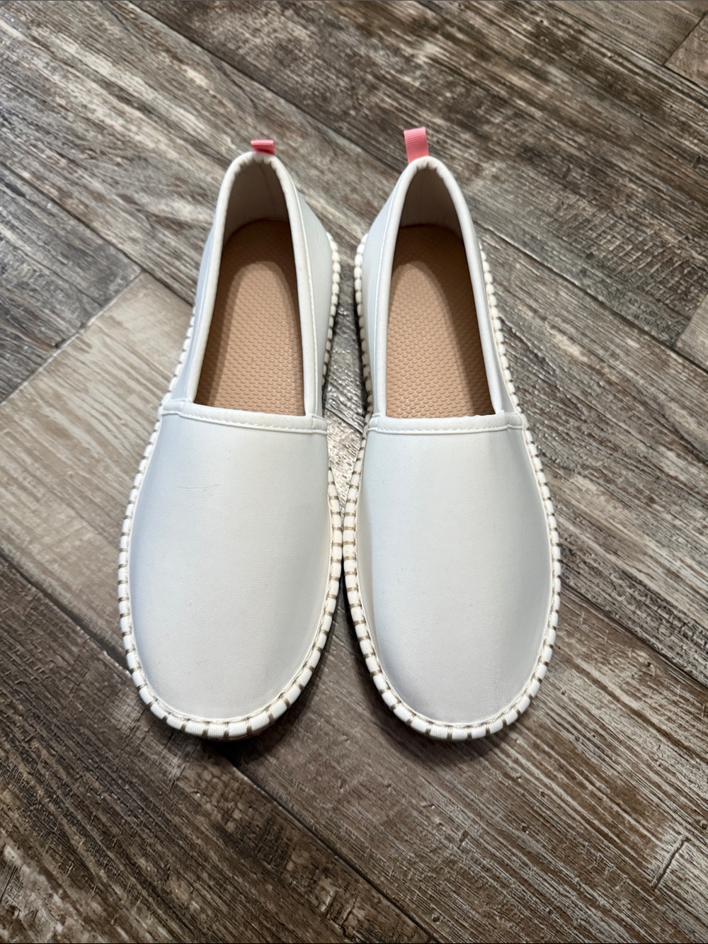 New Land’s End Women's White Slip-On Casual Espadrille